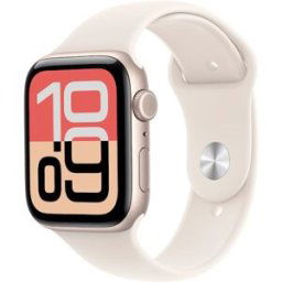 Apple Watch SE 3 GPS + Cellular 44mm Aluminio blanco estrella con Correa Deportiva Blanco Estrella (S/M). Aluminio Blanco Estrella