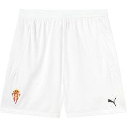 Puma Pantalón corto de hombre 1ª equipación Sporting de Gijón 2024-2025 . Blanco XL