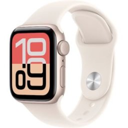 Apple Watch SE 3 GPS 40mm Aluminio blanco estrella con Correa Deportiva Blanco Estrella (S/M). Aluminio Blanco Estrella