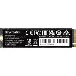 VERBATIM 31826 - Verbatim VI5000 PCIe NVMe M.2 SSD 1 TB