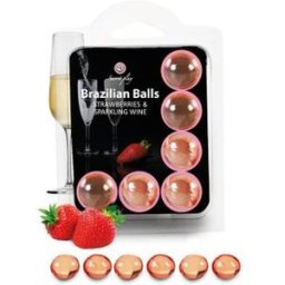 SECRET PLAY Secretplay Set Brazilians Balls Fresas con Cava 6uds