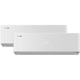 Hisense Aire acondicionado Multisplit 2x1 Inverter con 2.236 frig/h y 3.010 frig/h WiFi - 2AMW52QH912A. Blanco