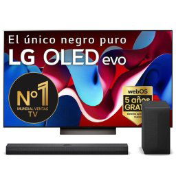 LG OLED65C46LA 65" OLED evo AI UltraHD 4K HDR10 + S70TY Barra de Sonido Inteligente con Subwoofer 3.1