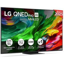 LG TV QNED evo MiniLED AI 164cm (65') 65QNED86A6A, 4K Smart TV. Negro