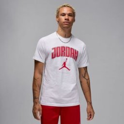 Jordan Camiseta de hombre City . Blanco / Rojo M