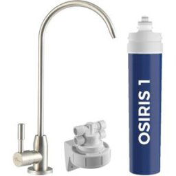 BBAGUA Filtro Agua con doble Acción bajo Encimera Osiris 1. Acero Inox