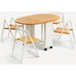 El Corte Inglés Conjunto de cocina de madera de hevea Nimes . Blanco