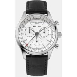 Frederique Constant Reloj de hombre Classics Quartz FC-296SW5B6 Chrono de piel negro. Negro