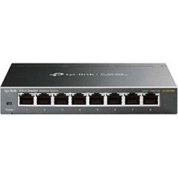 TP-Link Switch de escritorio TL-SG108S, 8 puertos a 10/100/1000Mbps. Negro