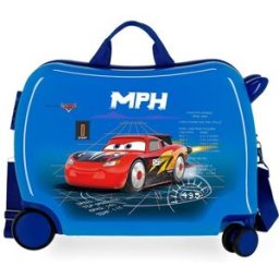 Disney Maleta de cabina infantil Cars Rocket Racing rígida con capacidad de 34L. Azul