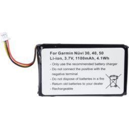 FREI AKKU GPS GAR11 - Batería para navegador, Garmin nüvi, iones de litio, 1100