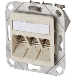 METZ CONNECT BTR 1309131101-E - módulo E-DAT 3 Port Usk Cat.6a blanco perla