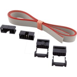 BKL SET AWG28-10G - AWG 28-set, 1m cable + enchufe, 10-pin, gris