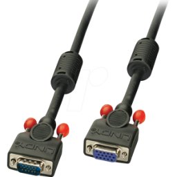 LINDY 36391 - Cable VGA LADY M/F, negro 0,5 m
