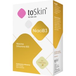 ToSkin Niacib3 Complemento alimenticio para proteger y reparar la piel 30 caps.