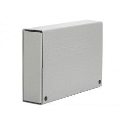 Carpeta proyectos pardo folio lomo 120 mm carton forrado gris con broche