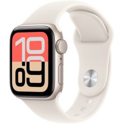 Apple Watch SE 3 GPS 40mm Caja de Aluminio Blanco Estrella con Correa Deportiva Blanco Estrella S/M