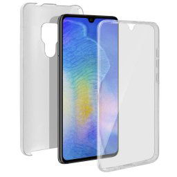 Avizar Funda Doble Silicona Transparente para Huawei Mate 20