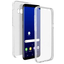 Avizar Funda Doble de Silicona Transparente para Samsung Galaxy S8 Plus