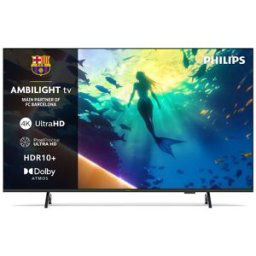 Philips TV LED 108 cm (43') Ambilight 43PUS8010/12 UHD 4K, Dolby Atmos, Titan OS, Smart TV. Negro mate