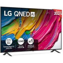 LG TV QNED AI 189cm (75') 75QNED80A6A, 4K Smart TV. Negro
