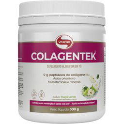 Vitafor Colagentek Colágeno en polvo Complemento alimenticio 300g Green Apple Caducidad: 2026-03-29