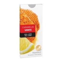 Sawes Caramelos balsámicos sin azúcar sabor Miel Limón con Vitamina C en blister 22g