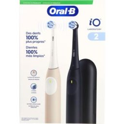 Oral-B iO2 Pack Duo Cepillo de Dientes Eléctrico Negro y Rosa