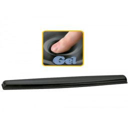 Reposamuñecas de gel fellowes para teclado color negro 471x59x16 mm