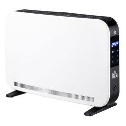 Homcom Calefactor Eléctrico 1830-2180w Con 3 Modos De Calefacción Blanco
