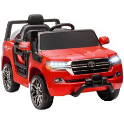Aiyaplay Toyota Land Cruiser Coche Eléctrico para Niños de +3 Años Rojo