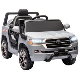 Aiyaplay Toyota Land Cruiser Coche Eléctrico Para Niños De +3 Años Gris
