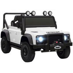 Aiyaplay Coche Eléctrico Para Niños Con Licencia Land Rover 12v Blanco