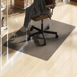 Homcom Alfombrilla Protectora Para Suelos 90x120 Cm Para Oficinas Negro