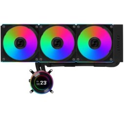Refrigeración Líquida Lian Li HydroShift II LCD-C 360mm 3 Ventiladores LCD RGB Black