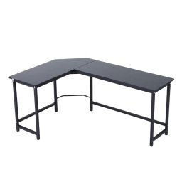 Vinsetto Mesa Esquinera de Oficina 168x120x75cm Negra