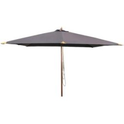 Gecko Jardin Sombrilla recta 3x3 m gris