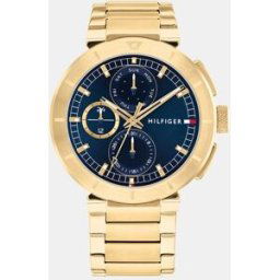 Tommy Hilfiger Reloj de hombre Lorenzo 1792118 multifunción de acero dorado. Oro
