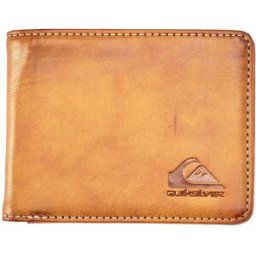 Quiksilver Cartera de hombre Slim Rays . Marrón claro M