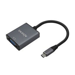 Aisens A109-0691 Conversor USB-C Macho a VGA Hembra 15cm Gris