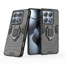 Max Power Digital Funda Magnética con Anillo y Función Soporte Negra para Xiaomi 14T Pro