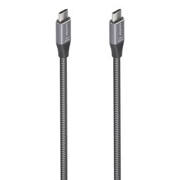 Cable USB-C AISENS A107-0875 3m 20Gbps 100W Aluminio Gris