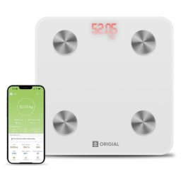 Origial SCALE CARE&FIT SMART WHITE Báscula de Baño Inteligente Bluetooth Blanca