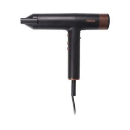 Secador de Pelo Princess Airstyler Pro 529205, 2000 W, 110000 RPM, 6 Velocidades, 9 Accesorios, Negro