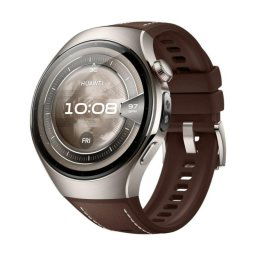 Smartwatch HUAWEI Watch 5 eSIM Bluetooth GPS 46mm AMOLED Titanio Marrón SpO2 ECG 11 días