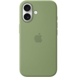Apple Funda de silicona Musgo claro con MagSafe para iPhone 17. Musgo claro