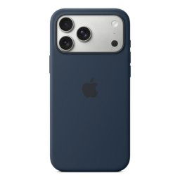 Funda de silicona Apple MagSafe Midnight para iPhone 17 Pro Max, 6.9", microfibra, azul oscuro