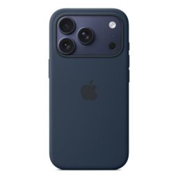 Funda de silicona con MagSafe para iPhone 17 Pro color Midnight Azul oscuro