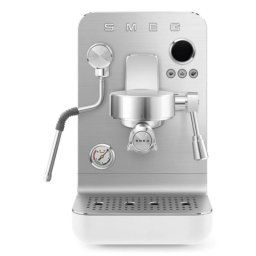 Cafetera Manual Smeg EMC02WHMEU 1,7 L 15 bares Doble Caldera Pantalla Acero Inoxidable Blanco