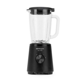Batidora 1500W Negra 1.75L Cristal Turbo Picahielos Antisalpicaduras Acero Inoxidable